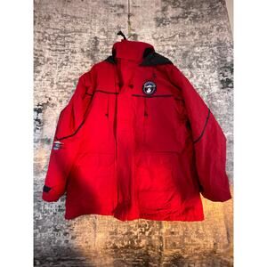 Vtg Antarctica Explorer II Red Parka Expedition Winter Cruise Coat Mariner